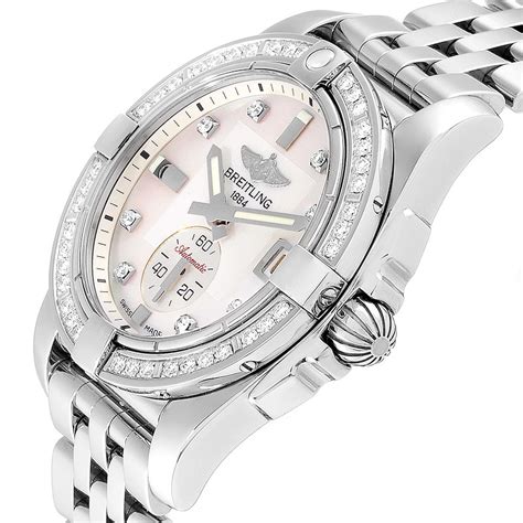 breitling galactic 36 automatic diamond ladies watch